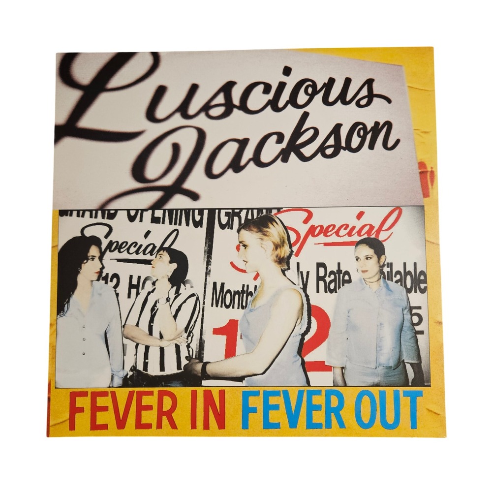 Luscious Jackson Fever in Fever Out 12x12 Double Sided Promo Flat Poster 1996